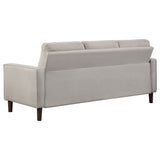 Bowen Track Arm Sofa, Loveseat & Accent Chair - Grid-Tufted Beige Performance Fabric Living Room Sets – view 10