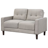 Bowen Track Arm Sofa, Loveseat & Accent Chair - Grid-Tufted Beige Performance Fabric Living Room Sets – view 18