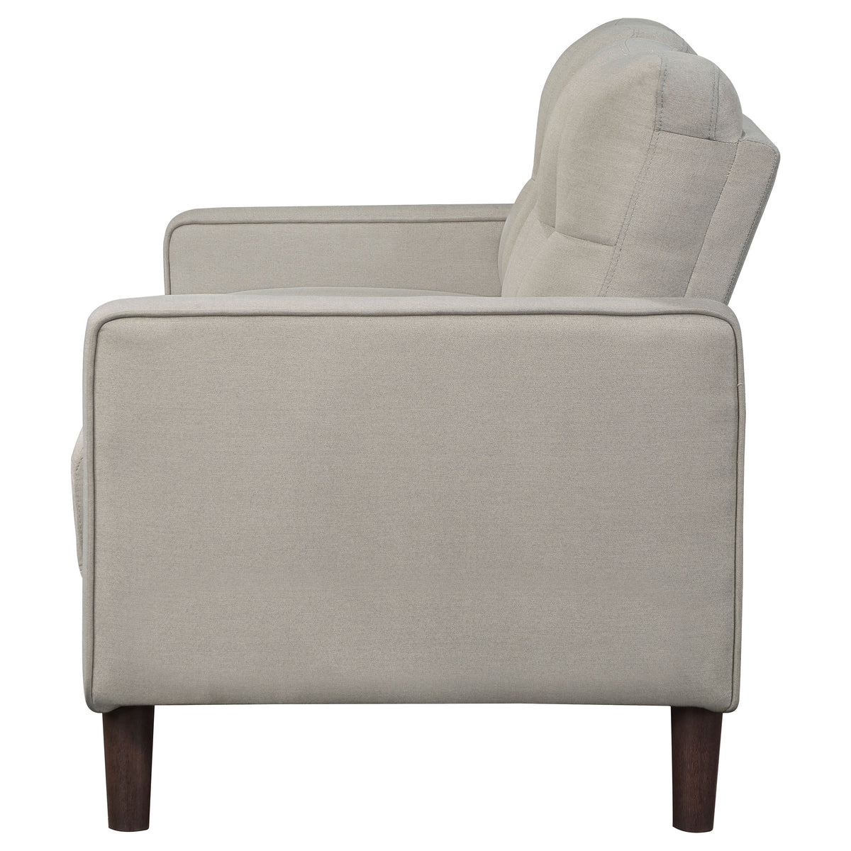 Bowen Track Arm Sofa, Loveseat & Accent Chair - Grid-Tufted Beige Performance Fabric Living Room Sets – view 19