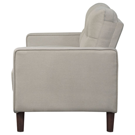 Bowen Track Arm Sofa, Loveseat & Accent Chair - Grid-Tufted Beige Performance Fabric Living Room Sets – view 19