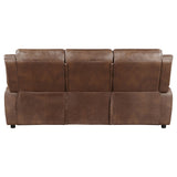 Ellington Pillowtop Arm Sofa, Loveseat & Chair - Dark Brown Faux Leather with Pocket Coil Seating – view 13