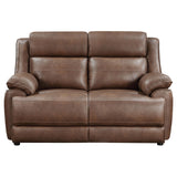 Ellington Pillowtop Arm Sofa, Loveseat & Chair - Dark Brown Faux Leather with Pocket Coil Seating – view 19