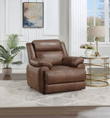 Ellington Pillowtop Arm Sofa, Loveseat & Chair - Dark Brown Faux Leather with Pocket Coil Seating - lifestyle