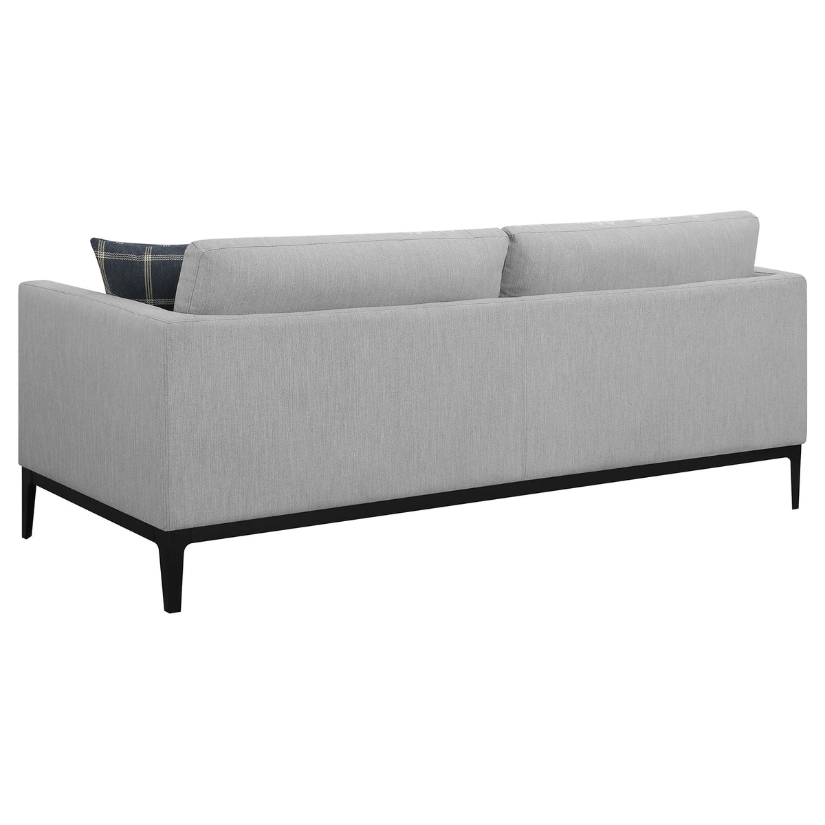 Apperson Track Arm Sofa, Loveseat & Chair - Light Grey Linen-Like Upholstery with Reversible Cushions – view 10