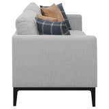 Apperson Track Arm Sofa, Loveseat & Chair - Light Grey Linen-Like Upholstery with Reversible Cushions – view 13