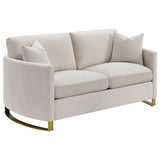 Corliss Curved Track Arm Sofa, Loveseat & Chair - Loveseat
