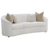Rainn Curved Boucle Sofa, Loveseat & Accent Chair - Sofa