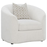 Rainn Curved Boucle Sofa, Loveseat & Accent Chair - Accent Chair