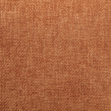Octavia Chaise Sectional, Accent Chair & Ottoman - Mid-Century Grid-Tufted Orange Fabric – view 9