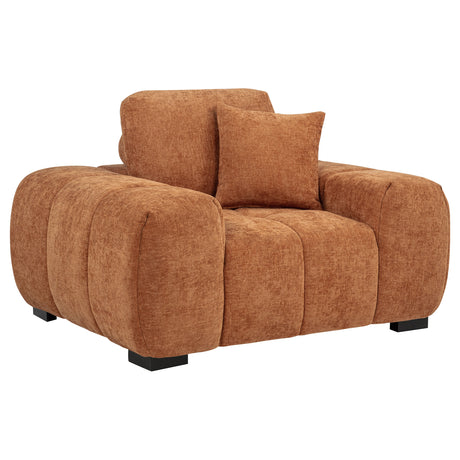 Octavia Chaise Sectional, Accent Chair & Ottoman - Accent Chair with Pillow