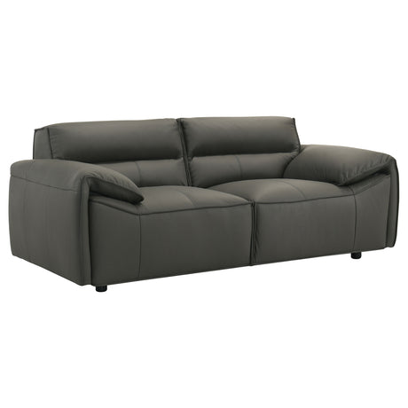 Buxton Top Grain Leather Sofa & Loveseat - Loveseat
