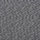 Caspian Curved Arm Boucle Chaise Sectional Sofa - Pocket Coil Seating in Grey with Black Tapered Legs – view 15