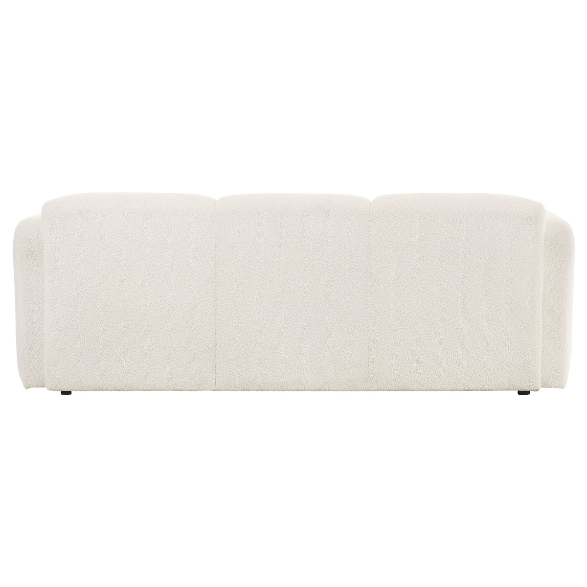 Dorset Round Track Arm Sofa, Loveseat & Accent Chair - Sculptural White Textured Fabric with Pocket Coils – view 11
