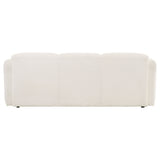Dorset Round Track Arm Sofa, Loveseat & Accent Chair - Sculptural White Textured Fabric with Pocket Coils – view 11