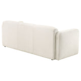 Dorset Round Track Arm Sofa, Loveseat & Accent Chair - Sculptural White Textured Fabric with Pocket Coils – view 12