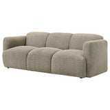 Dorset Rounded Track Arm Sofa, Loveseat & Accent Chair - Low-Profile Textured Brown Fabric, Living Room Sets – view 10