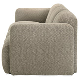 Dorset Rounded Track Arm Sofa, Loveseat & Accent Chair - Low-Profile Textured Brown Fabric, Living Room Sets – view 11