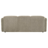 Dorset Rounded Track Arm Sofa, Loveseat & Accent Chair - Low-Profile Textured Brown Fabric, Living Room Sets – view 13