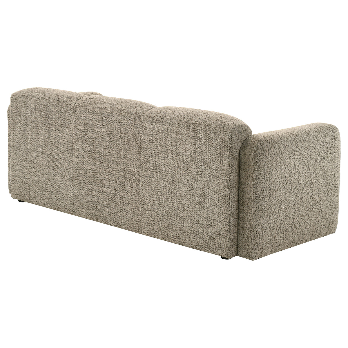 Dorset Rounded Track Arm Sofa, Loveseat & Accent Chair - Low-Profile Textured Brown Fabric, Living Room Sets – view 14