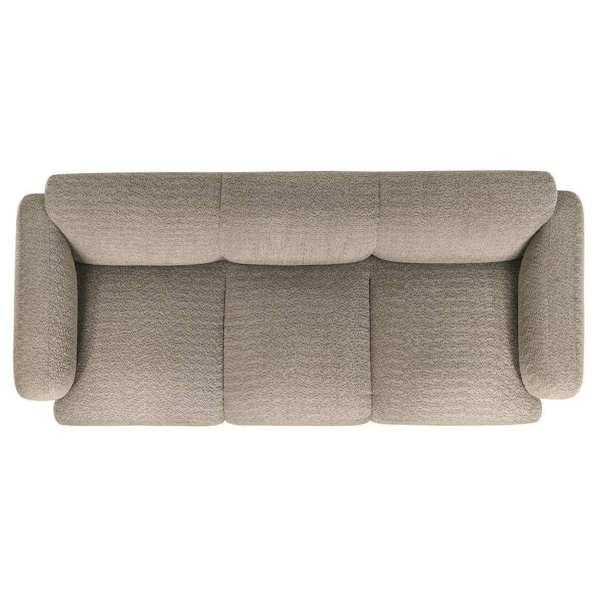 Dorset Rounded Track Arm Sofa, Loveseat & Accent Chair - Low-Profile Textured Brown Fabric, Living Room Sets – view 16