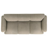 Dorset Rounded Track Arm Sofa, Loveseat & Accent Chair - Low-Profile Textured Brown Fabric, Living Room Sets – view 16