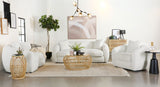 Isabella Curved Sofa, Loveseat & Accent Chair - 3pcs- Sofa + Loveseat + Chair