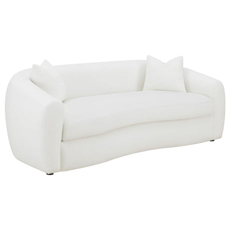 Isabella Curved Sofa, Loveseat & Accent Chair - Sofa