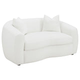 Isabella Curved Sofa, Loveseat & Accent Chair - Loveseat