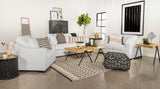 Ashlyn Sloped Arm Sofa, Loveseat & Accent Chair - 3pcs- Sofa + Loveseat + Accent Chair