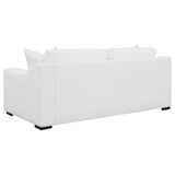 Ashlyn Sloped Arm Sofa, Loveseat & Accent Chair - White Textured Fabric with Pocket Coil Seating – view 12
