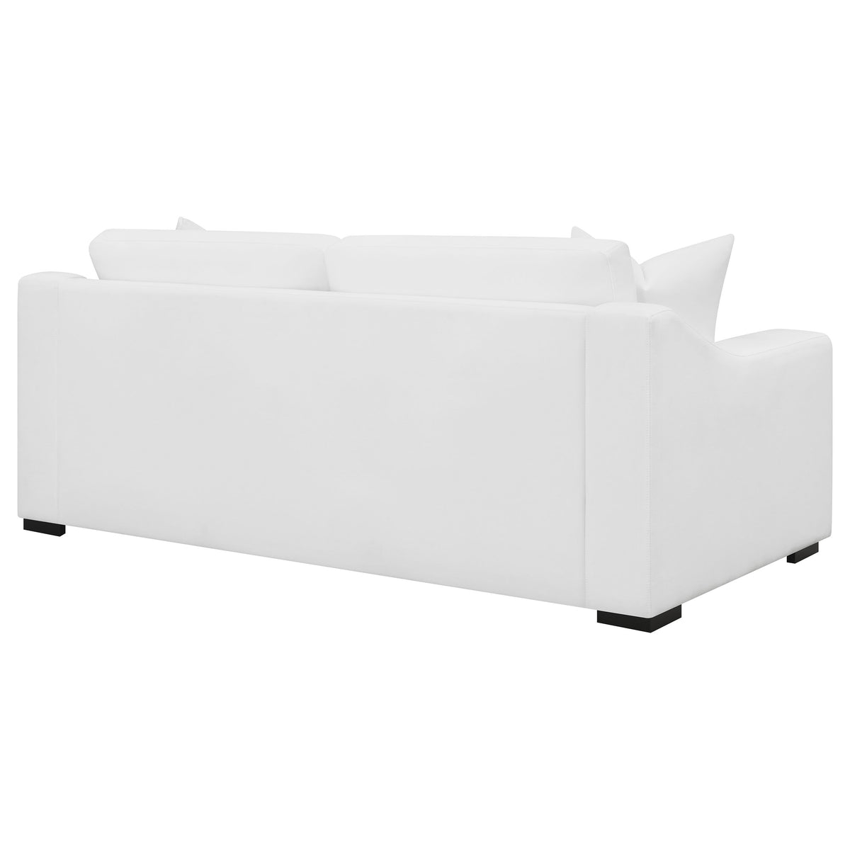 Ashlyn Sloped Arm Sofa, Loveseat & Accent Chair - White Textured Fabric with Pocket Coil Seating – view 13