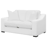 Ashlyn Sloped Arm Sofa, Loveseat & Accent Chair - White Textured Fabric with Pocket Coil Seating – view 19