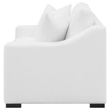 Ashlyn Sloped Arm Sofa, Loveseat & Accent Chair - White Textured Fabric with Pocket Coil Seating – view 20