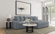 Blaine Reversible Chaise Sectional & Armless Chair - Fog Wide-Wale Corduroy, Modular Living Room Seating – view 1