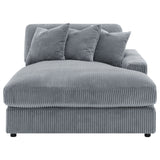 Blaine Reversible Chaise Sectional & Armless Chair - Fog Wide-Wale Corduroy, Modular Living Room Seating – view 15