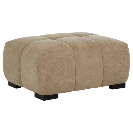 Octavia Grid-Tufted Sectional Chaise Sofa, Accent Chair & Ottoman - Ottoman