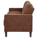 Bowen II Track Arm Sofa, Loveseat & Chair - Grid-Tufted Rust Fabric with Cord Welt Trim – view 11