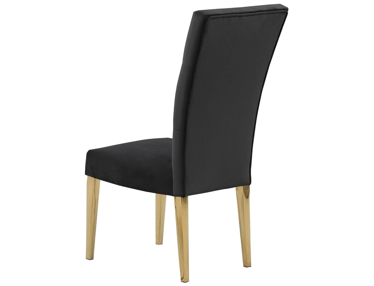 Lexington Modern Velvet Upholstered Dining Side Chairs - room setting