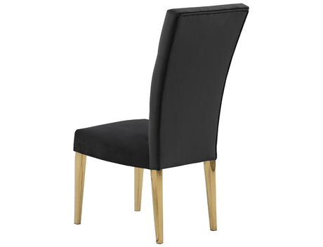 Lexington Modern Velvet Upholstered Dining Side Chairs - room setting