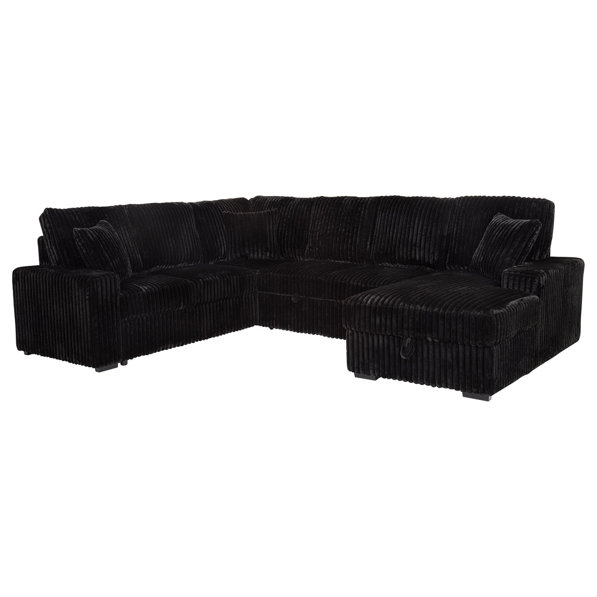 Devonshire Sleeper Sectional with Pop-Up Bed & Storage Chaise - 