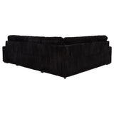 Devonshire Sleeper Sectional with Pop-Up Bed & Storage Chaise - Black Corduroy – view 12