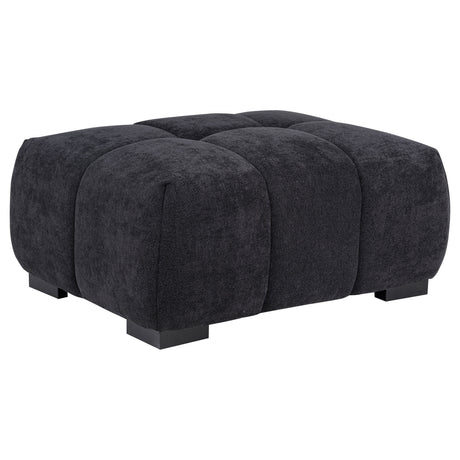 Octavia Channel-Tufted Sectional, Accent Chair & Ottoman - Ottoman