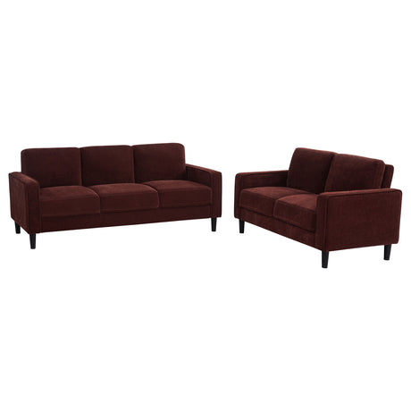 Ruth Track Arm Sofa, Loveseat & Chair - 2pcs- Sofa + Loveseat