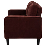 Ruth Track Arm Sofa, Loveseat & Chair - Rust Fabric Living Room Sets with Angled Legs – view 20
