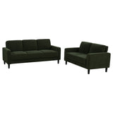 Ruth Track Arm Sofa, Loveseat & Accent Chair - 2pcs- Sofa + Loveseat