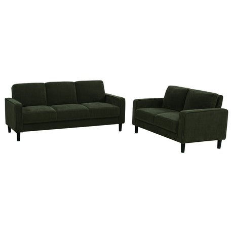 Ruth Track Arm Sofa, Loveseat & Accent Chair - 2pcs- Sofa + Loveseat