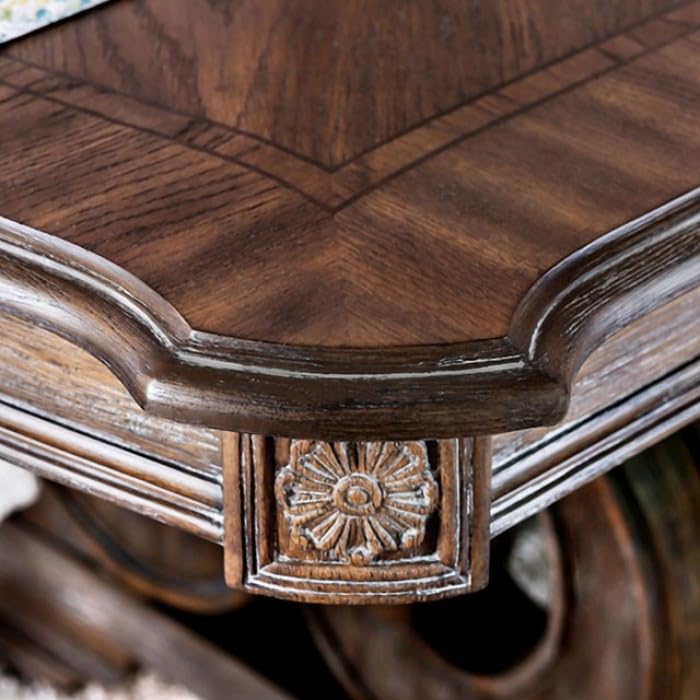 Arcadia Rustic Dining Collection with Intricate Wood Inlay – view 9