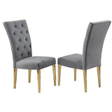Lexington Modern Velvet Upholstered Dining Side Chairs