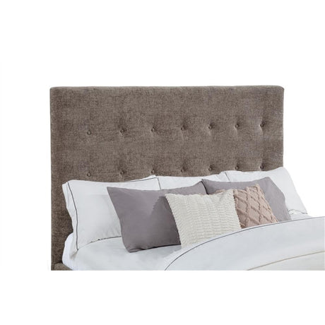 Umeria Modern Bed Frame (Queen/Gray Chenille) - room setting