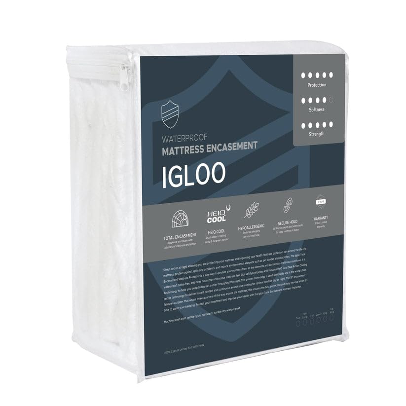 Igloo Total Encasement Waterproof Mattress Protector - Bed Bug Proof – image 1